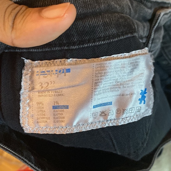 Ksubi Wolf Gang Slim Straight Black Red Denim Jeans - Picture 7 of 7